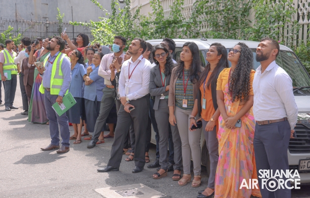 SLAF CONDUCTS A FIRE AND RESCUE DRILL AT THE CENTRAL BANK OF SRI LANKA
