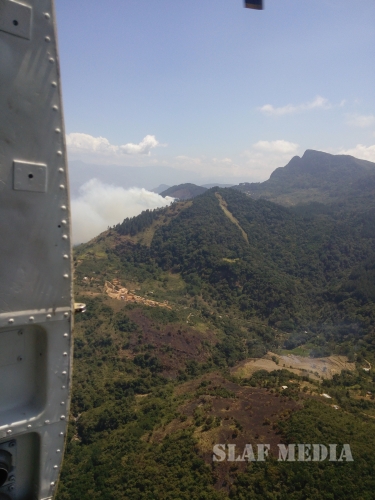 SLAF Bell 212
Helicopter Supported to Fight Yahangala Mountain Fire