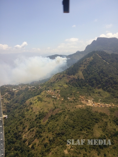 SLAF
Bell 212 Helicopter Supported to Fight Yahangala Mountain
Fire