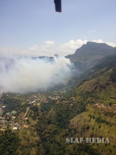 SLAF Bell 212
Helicopter Supported to Fight Yahangala Mountain Fire