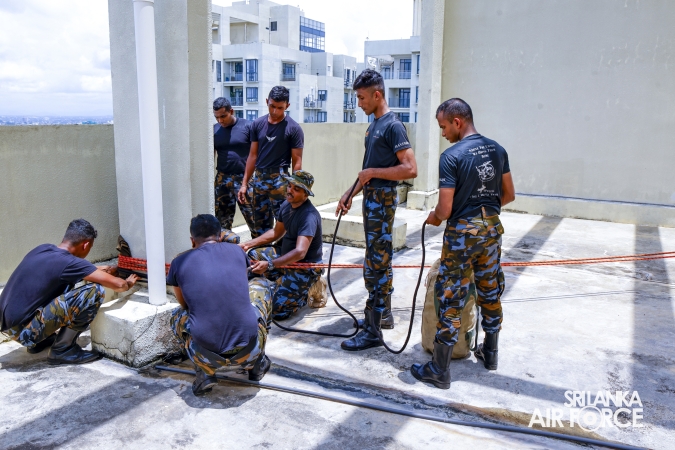 SLAF CONDUCTS HIGH-RISE BUILDING FIRE EVACUATION AND RESCUE DRILL AT HAVELOCK CITY