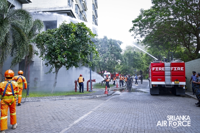 SLAF CONDUCTS HIGH-RISE BUILDING FIRE EVACUATION AND RESCUE DRILL AT HAVELOCK CITY