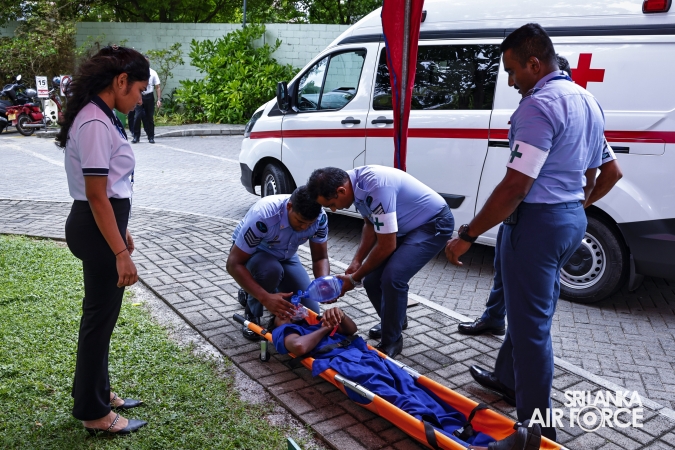 SLAF CONDUCTS HIGH-RISE BUILDING FIRE EVACUATION AND RESCUE DRILL AT HAVELOCK CITY