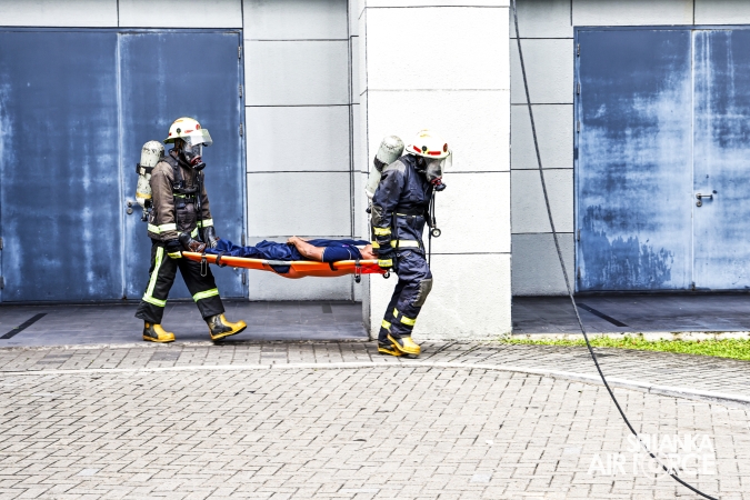 SLAF CONDUCTS HIGH-RISE BUILDING FIRE EVACUATION AND RESCUE DRILL AT HAVELOCK CITY