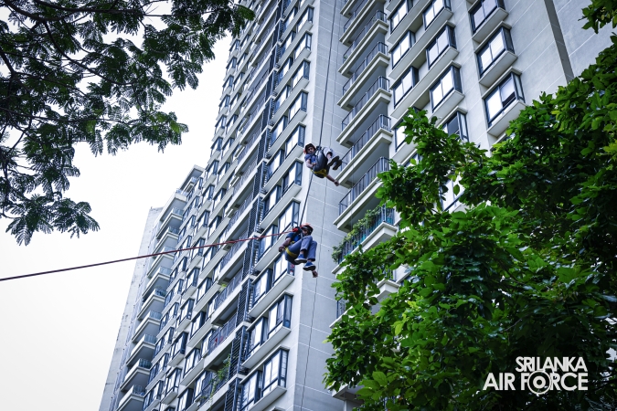 SLAF CONDUCTS HIGH-RISE BUILDING FIRE EVACUATION AND RESCUE DRILL AT HAVELOCK CITY