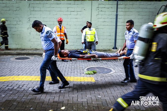 SLAF CONDUCTS HIGH-RISE BUILDING FIRE EVACUATION AND RESCUE DRILL AT HAVELOCK CITY