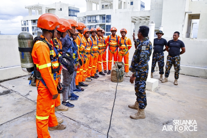 SLAF CONDUCTS HIGH-RISE BUILDING FIRE EVACUATION AND RESCUE DRILL AT HAVELOCK CITY