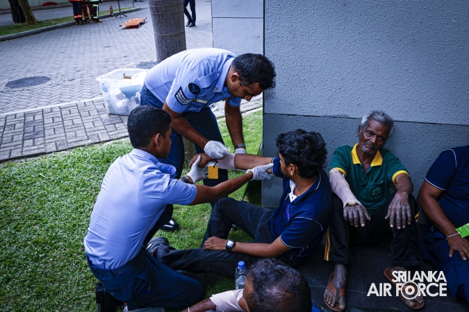 SLAF CONDUCTS HIGH-RISE BUILDING FIRE EVACUATION AND RESCUE DRILL AT HAVELOCK CITY