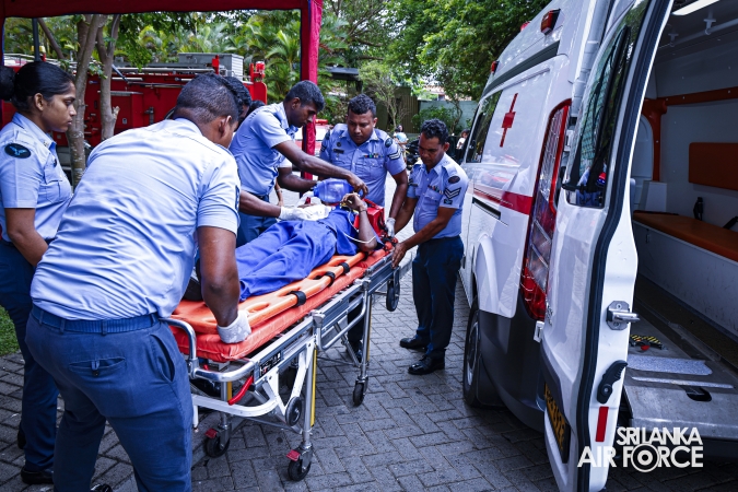 SLAF CONDUCTS HIGH-RISE BUILDING FIRE EVACUATION AND RESCUE DRILL AT HAVELOCK CITY