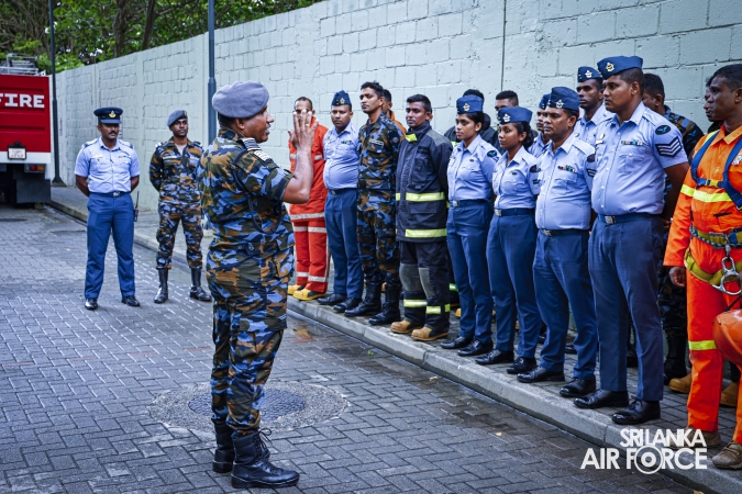SLAF CONDUCTS HIGH-RISE BUILDING FIRE EVACUATION AND RESCUE DRILL AT HAVELOCK CITY