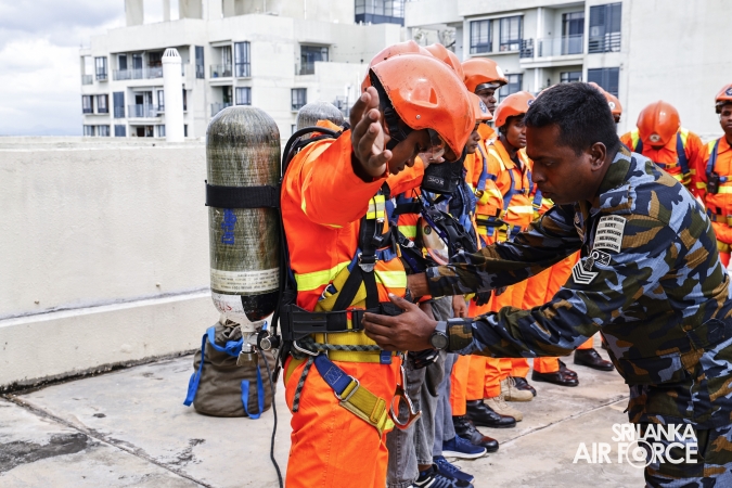 SLAF CONDUCTS HIGH-RISE BUILDING FIRE EVACUATION AND RESCUE DRILL AT HAVELOCK CITY