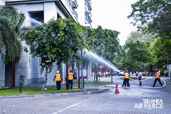 SLAF CONDUCTS HIGH-RISE BUILDING FIRE EVACUATION AND RESCUE DRILL AT HAVELOCK CITY