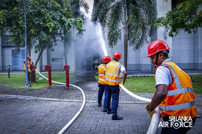 SLAF CONDUCTS HIGH-RISE BUILDING FIRE EVACUATION AND RESCUE DRILL AT HAVELOCK CITY