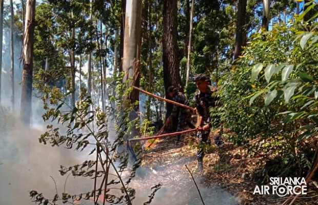 SLAF
ASSISTS TO DOUSE THE FOREST FIRE