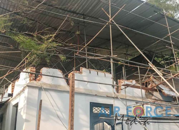 SLAF Fire-Fighters Douse Fire at Sacred Temple of the Tooth in Kandy