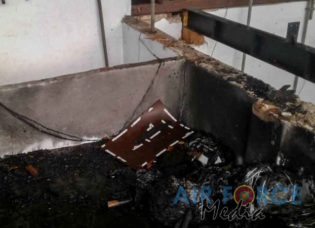 SLAF Fire-Fighters Douse Fire at Sacred Temple of the Tooth in Kandy