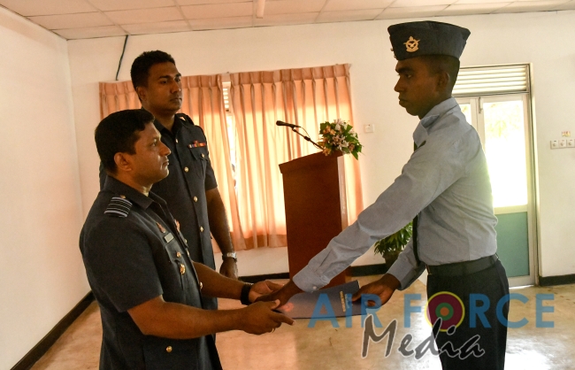 Certificate awarding ceremony of Fire Fighter Basic Course