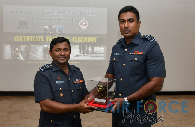 Certificate awarding ceremony of Fire Fighter Basic Course