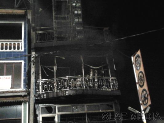 SLAF Fire Fighters Respond to Blaze in Mt. Lavinia