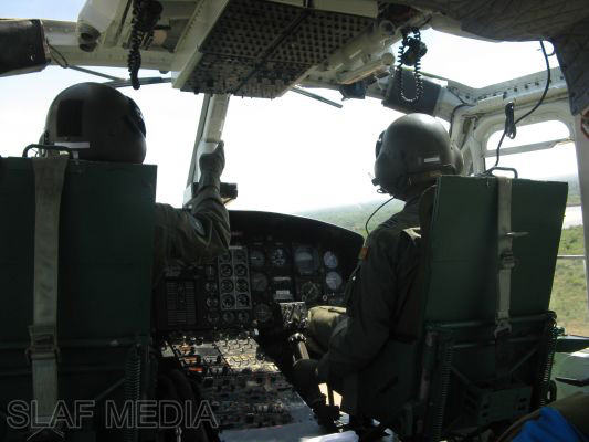 SLAF Helicopters in Action