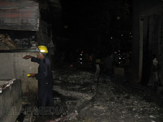 Fire Fighters of SLAF Academy China Bay in Action at Mitsui
Fire