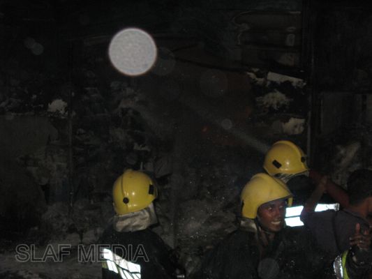 Fire Fighters of SLAF Academy China Bay in Action at Mitsui
Fire