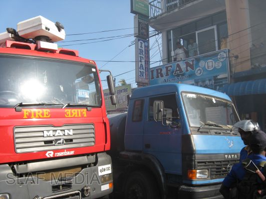 SLAF Fire Fighters in Action at Trincomalee Fire