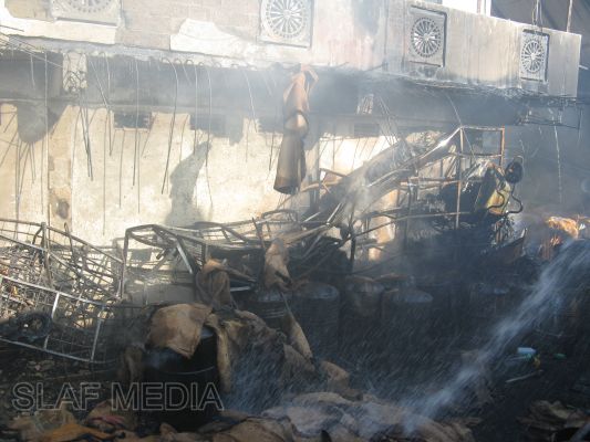 SLAF Fire Fighters in Action at Trincomalee Fire