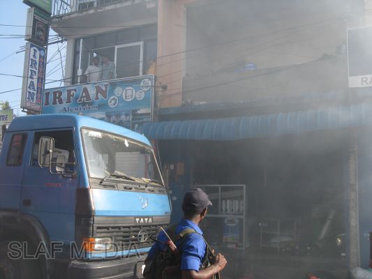 SLAF Fire Fighters in Action at Trincomalee Fire