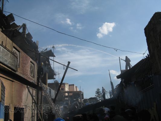 SLAF Fire Fighters in Action at Trincomalee Fire
