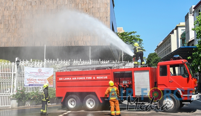 SLAF Assist to Conduct Fire and Rescue Drill at Central Bank