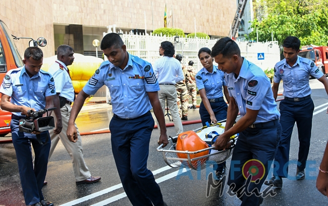 SLAF Assist to Conduct Fire and Rescue Drill at Central Bank