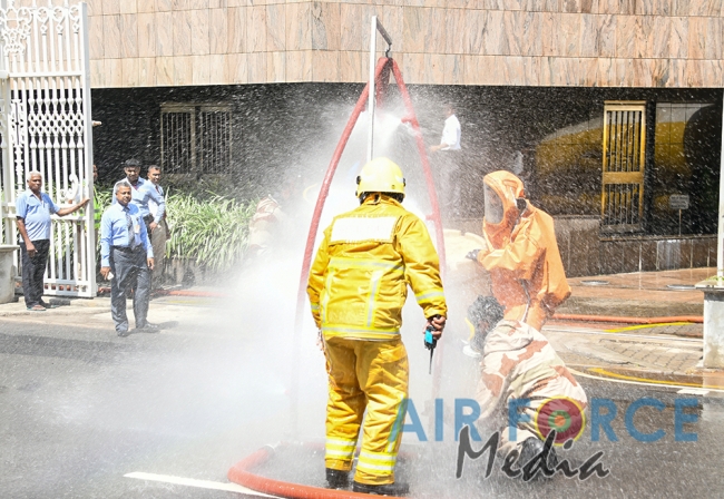 SLAF Assist to Conduct Fire and Rescue Drill at Central Bank