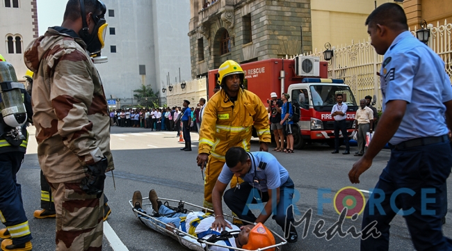 SLAF Assist to Conduct Fire and Rescue Drill at Central Bank