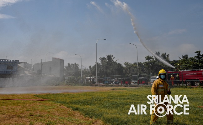SLAF CONDUCTS AIRCRAFT CRASH EMERGENCY RESPONSE DRILL AT WELLAWATTA