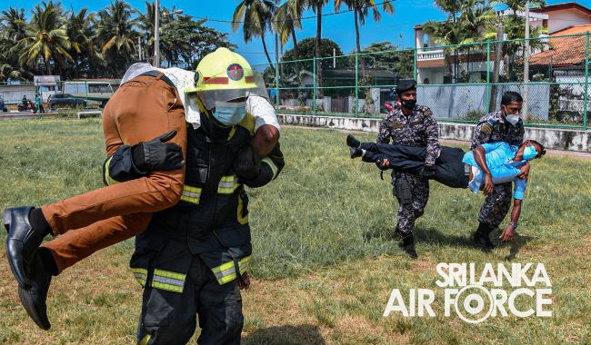 SLAF CONDUCTS AIRCRAFT CRASH EMERGENCY RESPONSE DRILL AT WELLAWATTA