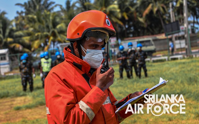 SLAF CONDUCTS AIRCRAFT CRASH EMERGENCY RESPONSE DRILL AT WELLAWATTA