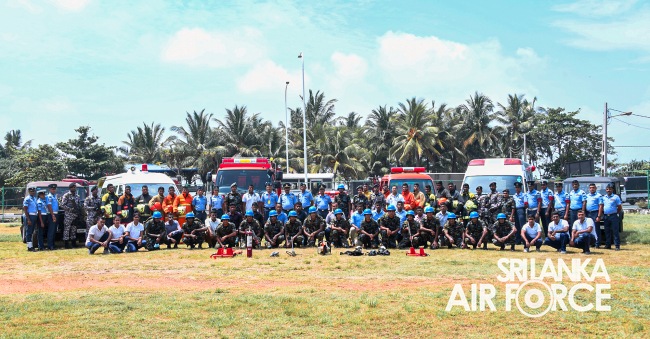 SLAF CONDUCTS AIRCRAFT CRASH EMERGENCY RESPONSE DRILL AT WELLAWATTA