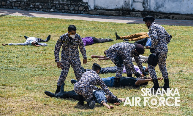 SLAF CONDUCTS AIRCRAFT CRASH EMERGENCY RESPONSE DRILL AT WELLAWATTA