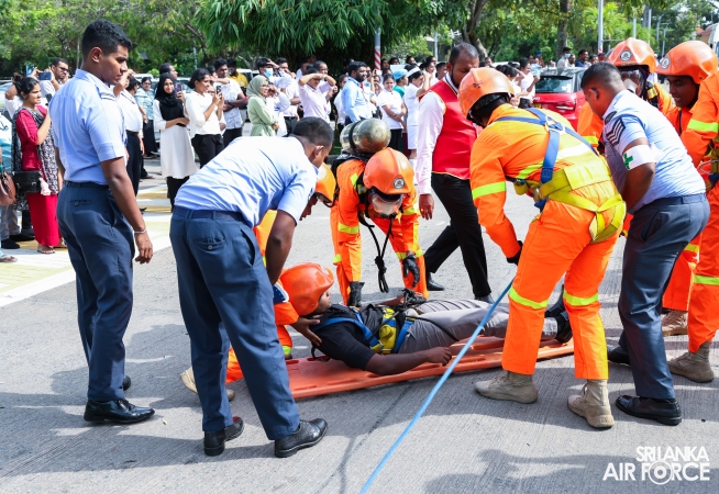 SLAF FIRE SERVICE CONDUCTED EMERGENCY EVACUATION DRILL AT LANKA HOSPITALS CORPORATION PLC NARAHENPITA