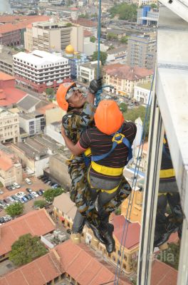 Fire Drill at Bank of Ceylon Headquarters