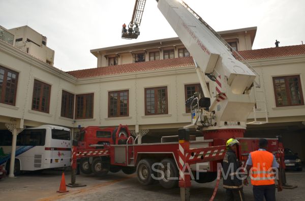 Fire Drill at Galle Face Hotel Colombo