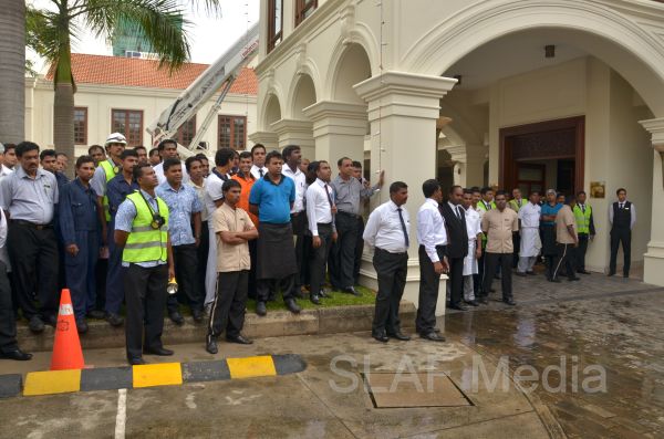 Fire Drill at Galle Face Hotel Colombo