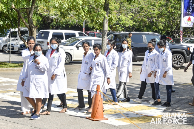 SLAF ASSIST TO CONDUCT FIRE AND RESCUE DRILL AT THE LANKA HOSPITALS CORPORATION