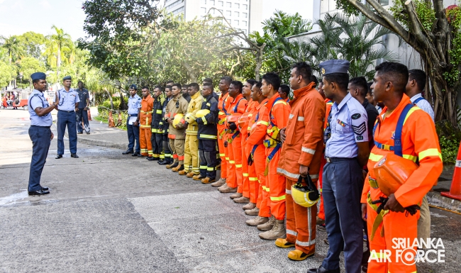 SLAF ASSIST TO CONDUCT FIRE AND RESCUE DRILL AT THE LANKA HOSPITALS CORPORATION