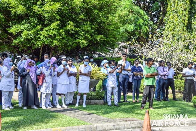 SLAF ASSIST TO CONDUCT FIRE AND RESCUE DRILL AT THE LANKA HOSPITALS CORPORATION