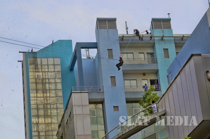 SLAF conducts fire drill at Lanka Hospitals