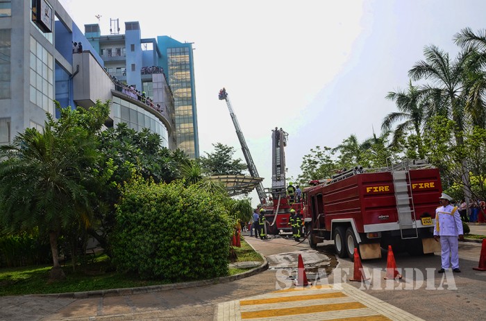 SLAF conducts fire drill at Lanka Hospitals