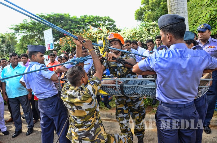 SLAF conducts fire drill at Lanka Hospitals