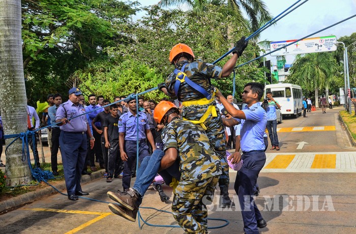 SLAF conducts fire drill at Lanka Hospitals